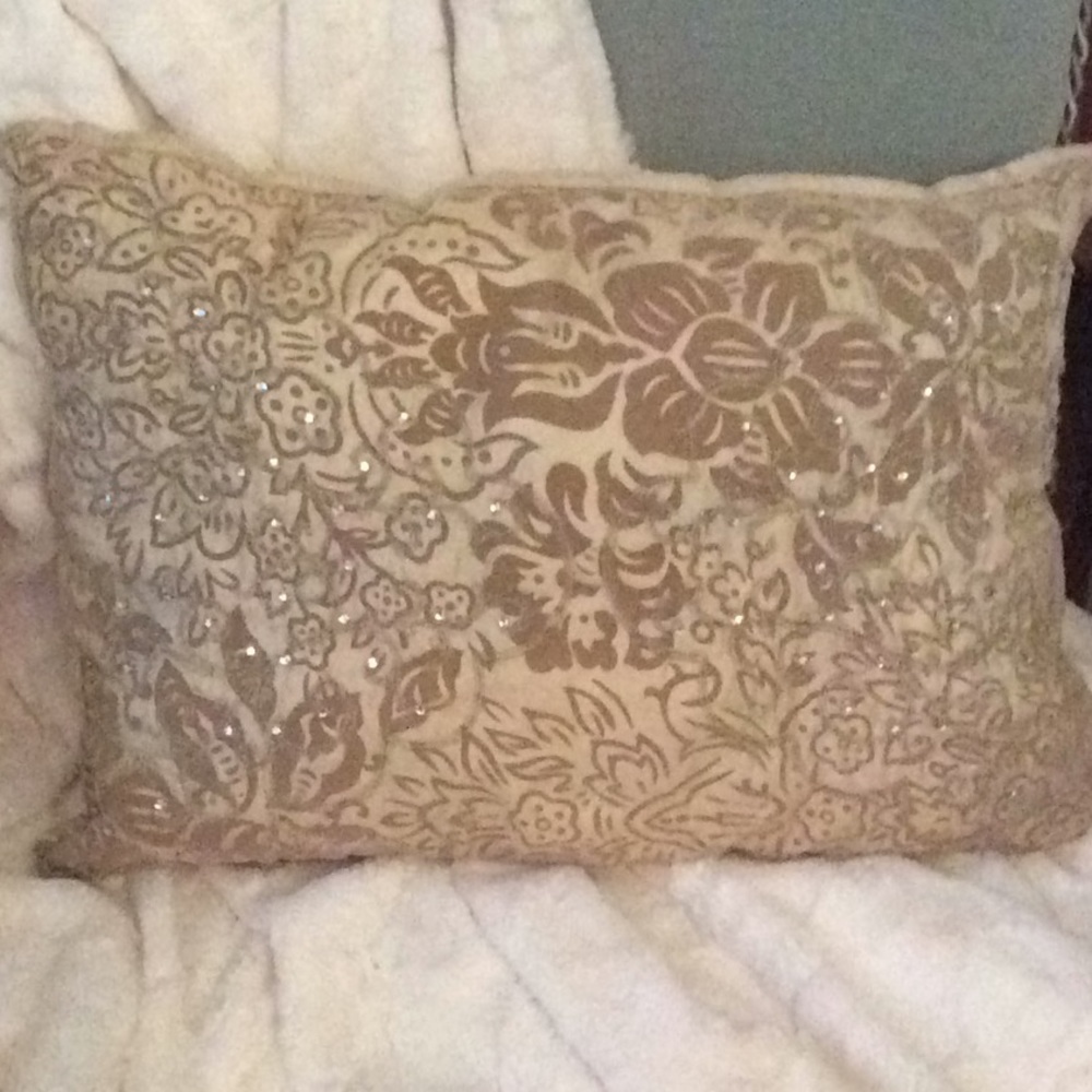 HOLD Ornate Jeweled Throw Pillow - Picture 3 of 7